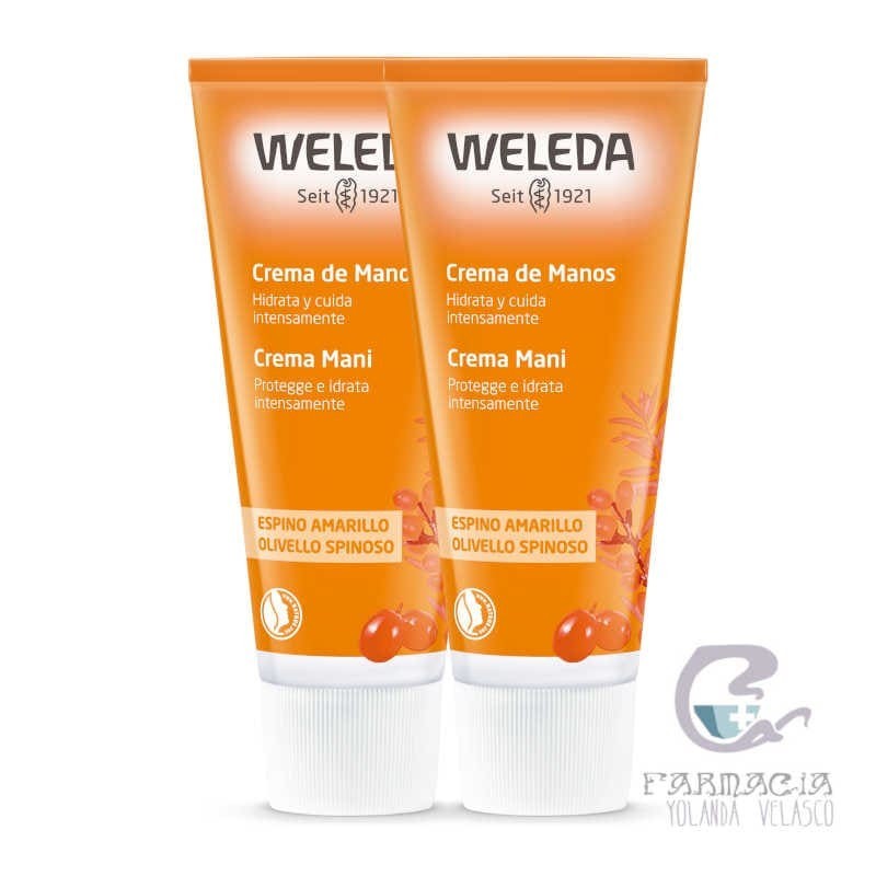 Weleda Duplo Crema de Manos Espino Amarillo 2x50 ml