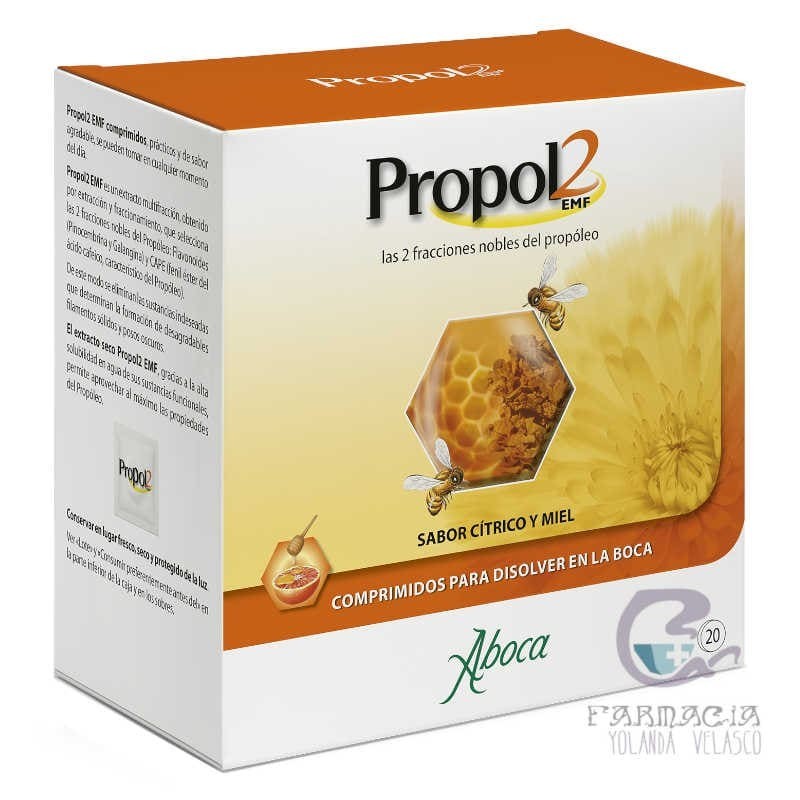 Propol 2 EMF 20 Comprimidos Bucodispersables Sabor Cítrico y Miel