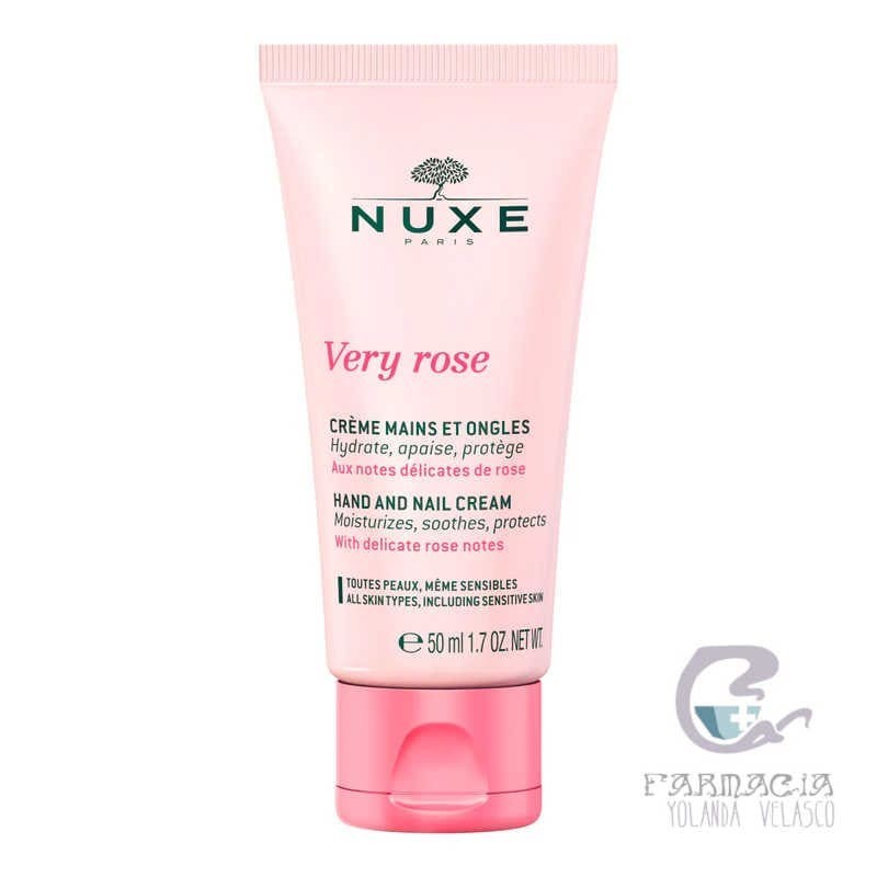 Nuxe Very Rose Crema Calmante Para Manos y Uñas 50 ml