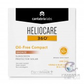 Heliocare 360º SPF50 Oil Free Compact Protector Solar 10 gr Color Bronze