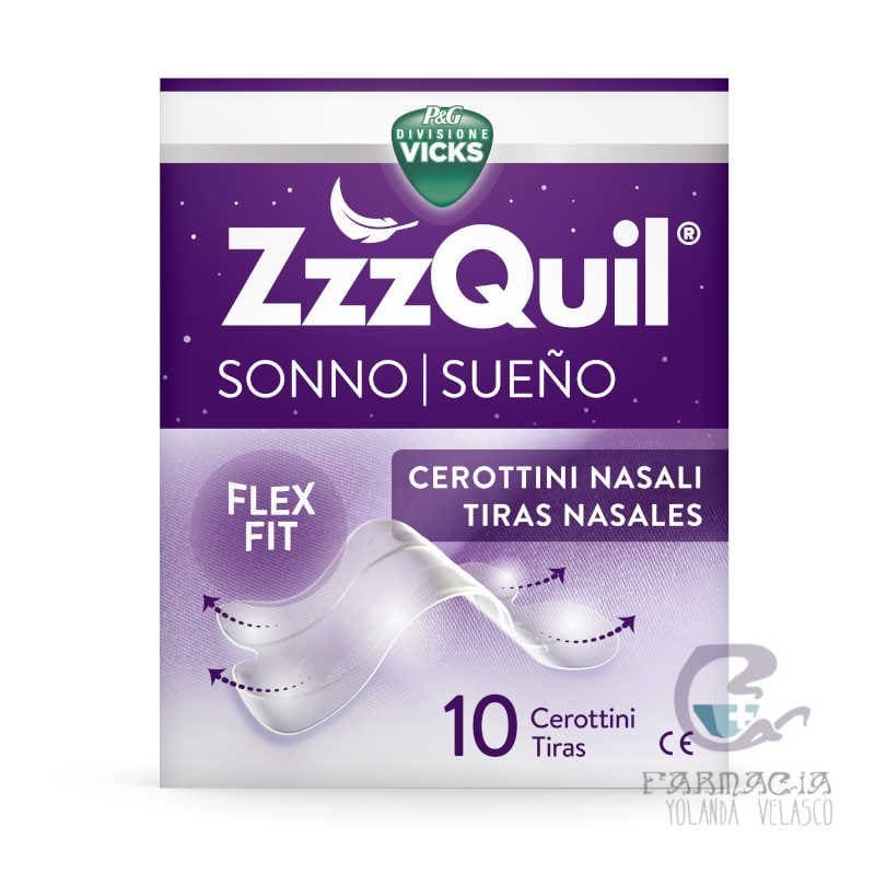 ZzzQuil Sueño 10 Tiras Nasales