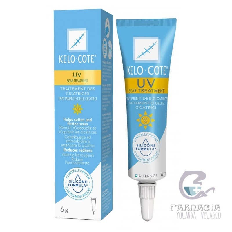 Kelo-Cote Reductor de Cicatrices UV 1 Tubo 6 gr