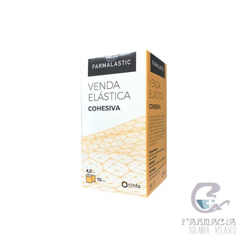 Farmalastic Venda Elástica Cohesiva 4,5 m x 10 cm Color Beige