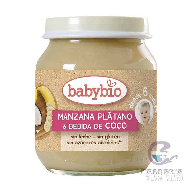 Babybio Manzana Platano y Bebida de Coco +6 Meses