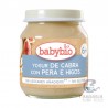 Babybio Yogur de Cabra con Pera e Higos +6 Meses