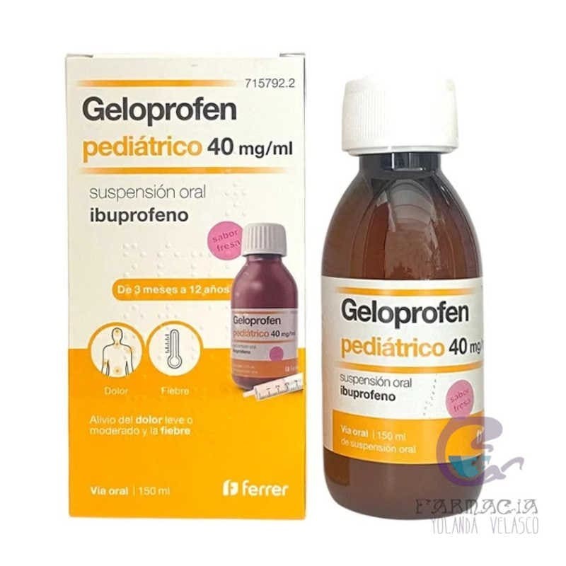 Geloprofen Pediatrico 40 mg/ml Suspensión Oral 1 Frasco 150 ml