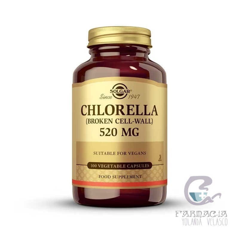 Solgar Chlorella 520 mg 100 Cápsulas