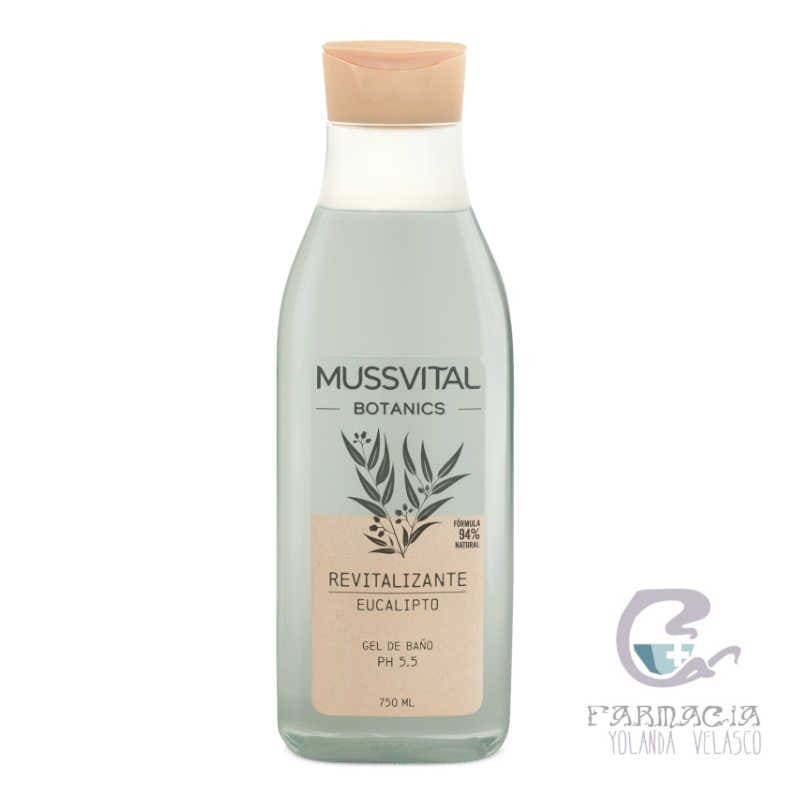 Mussvital Essentials Botanics Gel de Baño Eucalipto 1 Envase 750 ml