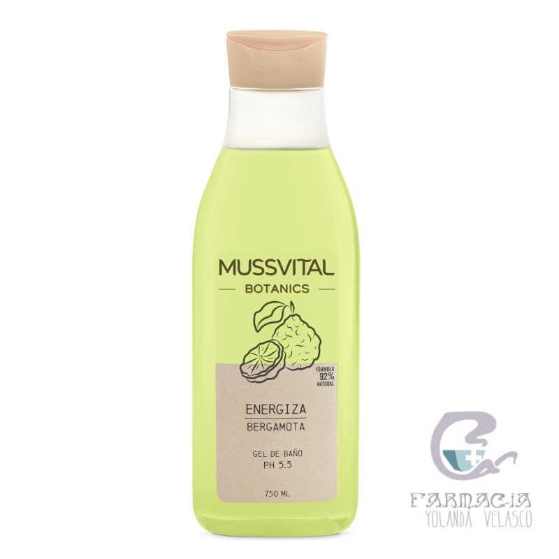 Mussvital Botanics Gel de Baño Bergamota 1 Envase 750 ml