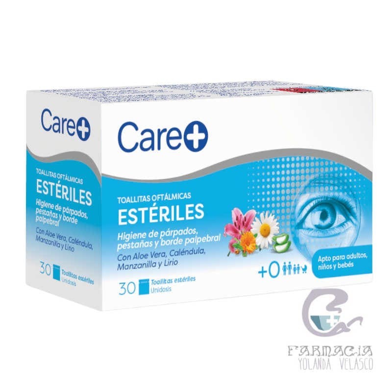 Care+ Toallitas Oftálmicas Estéril Stada 30 Unidades
