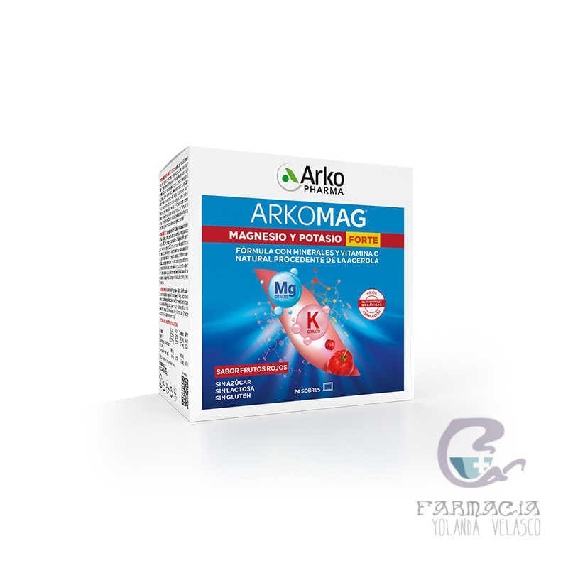 Arkopharma Arkomag Magnesio y Potasio Forte 24 Sobres