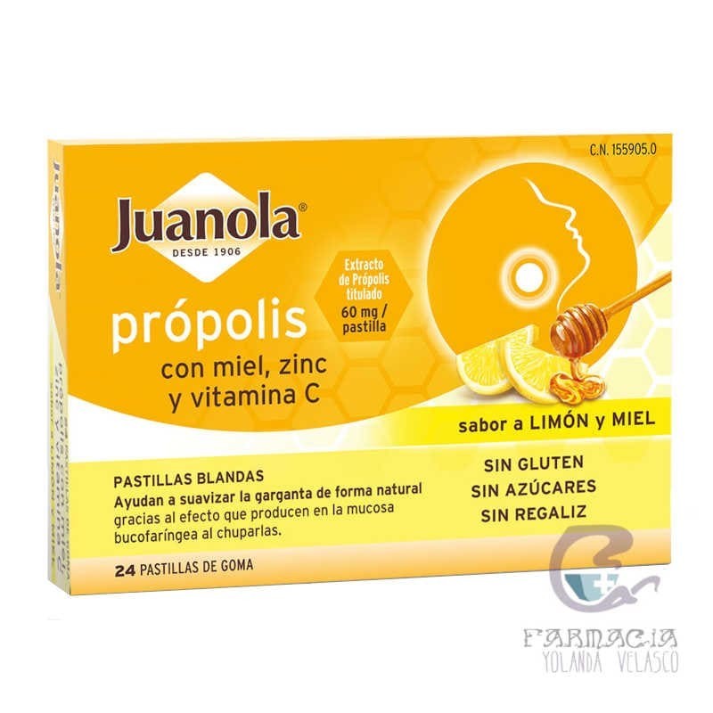Juanola Própolis Pastillas Limón Miel 24 Pastillas