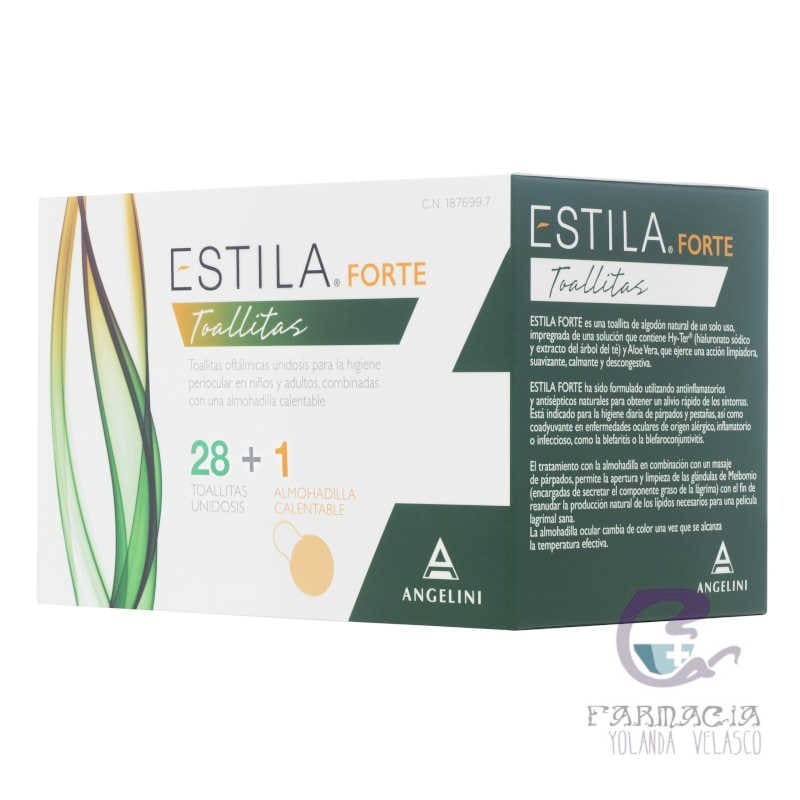 Estila Forte Toallitas 28 Toallitas + 1 Almohadilla