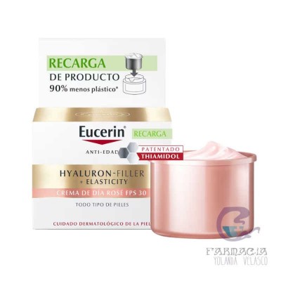 Eucerin Hyaluron Filler+ Elasticity Rose Día FPS30 50 ml Refill