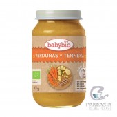 Babybio Potito Verduras y Ternera +8 Meses 200 gr