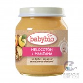 Babybio Potito Melocotón y Manzana +6 Meses 130 gr