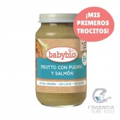 Babybio Potito Risoto de Puerro Con Salmón +8 Meses 200 gr