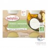 Babybio Postre de Coco, Mango y Manzana +6 Meses 2 Unidades