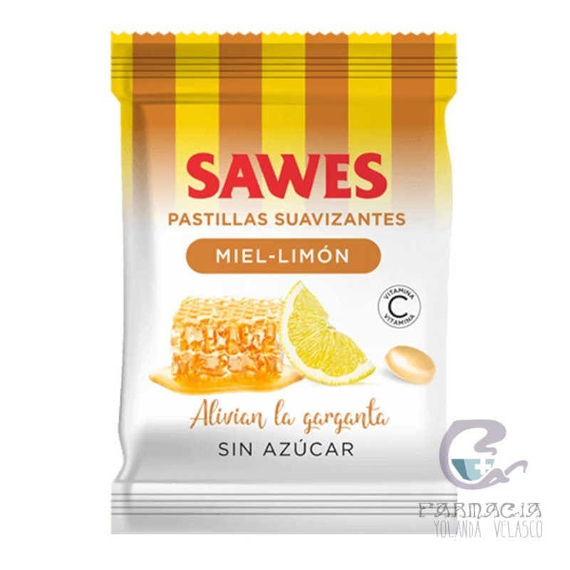 Sawes Caramelos Sin Azucar Bolsa 50 gr Sabor Miel con Limón