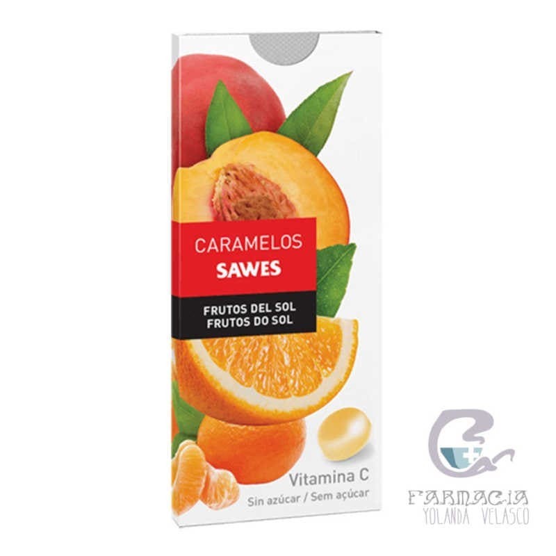 Sawes Caramelos blister Sin Azucar 22 gr Sabor Frutos del Sol