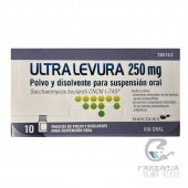 Ultra-Levura 250 mg 10 Frascos Polvo y Disolvente Para Suspensión Oral