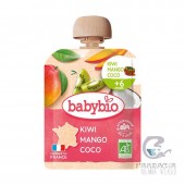 Babybio Kiwi Mango y Leche de Coco +6 Meses 90 gr