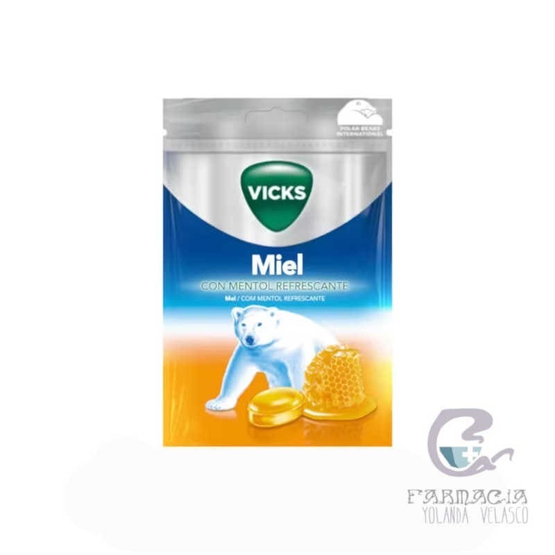 Vicks Caramelos Miel Con Mentol Refrescante 72 gr
