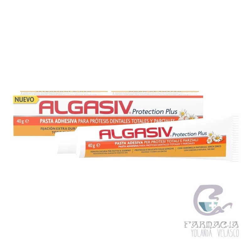Algasiv Protection Plus Pasta Adhesiva Para Prótesis Dentales 40 gr