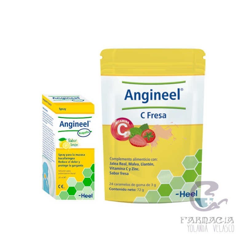 Pack Angineel Caramelos Fresa + Spray