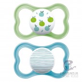 Mam Chupete Silicona Simétrica Air 16+ Azul Pack Doble