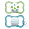 Mam Chupete Silicona Simétrica Air 16+ Azul Pack Doble