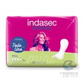 Indasec Mini Compresa Pérdidas Leves 22 Unidades