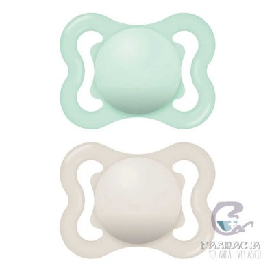 Mam Chupete Silicona Fisiologico Air +6 Meses Mate Neutro 2 Unidades