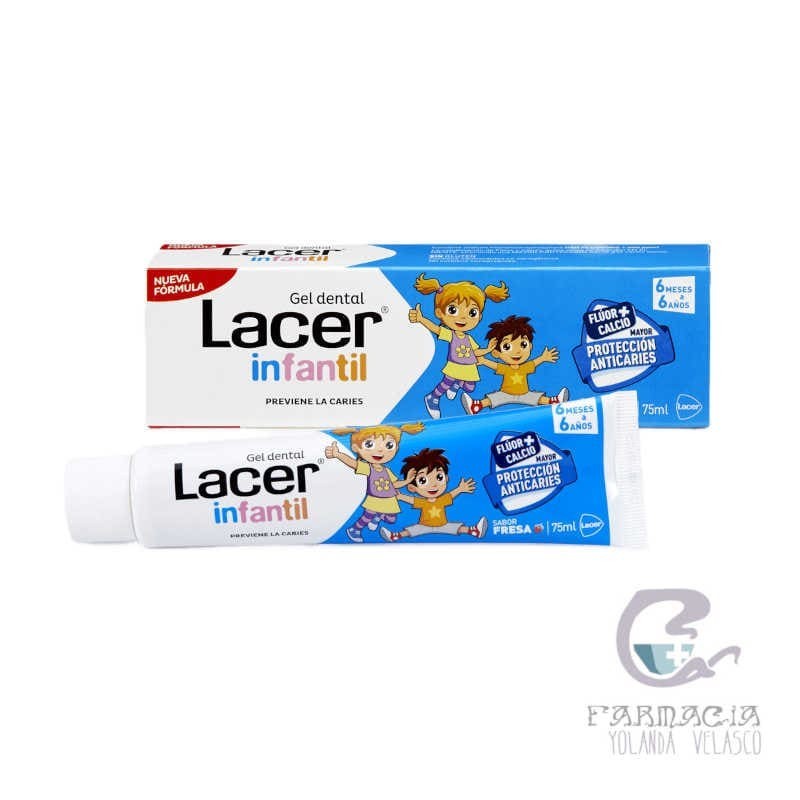 Lacer Infantil Gel Dental Fresa 75 ml