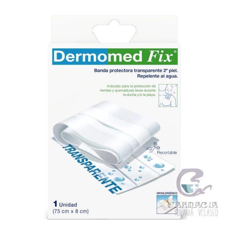 Dermomed Fix Segunda Piel Apósito Estéril Banda 1 Unidad 75 cm x 8cm