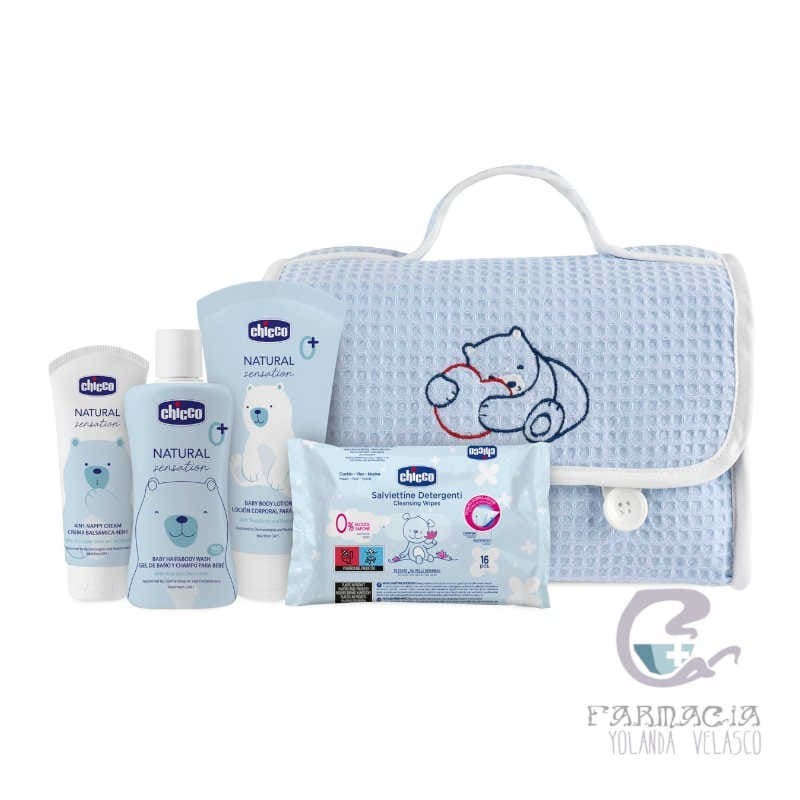 Chicco Bolsa Baby Pique Azul