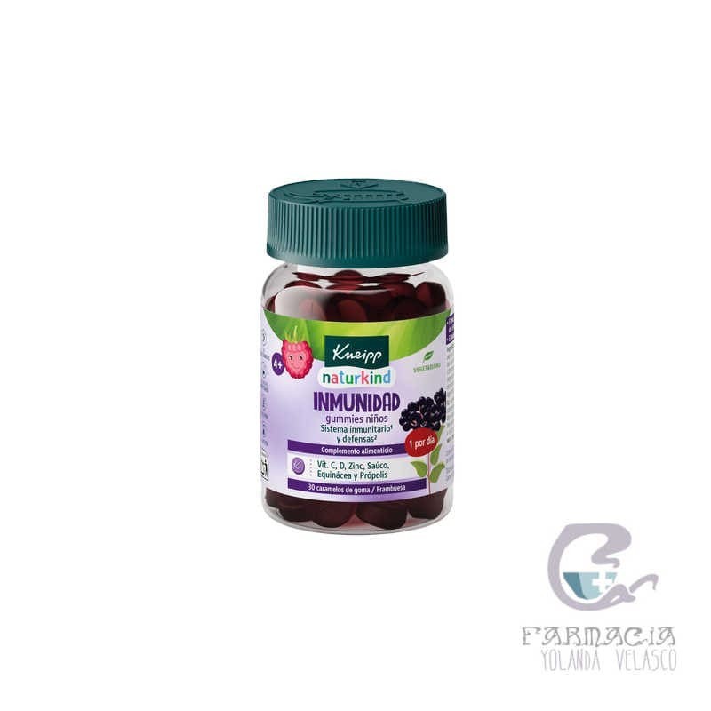 Kneipp Gummies Niños Inmunidad 30 Caramelos de Goma Sabor Frambuesa