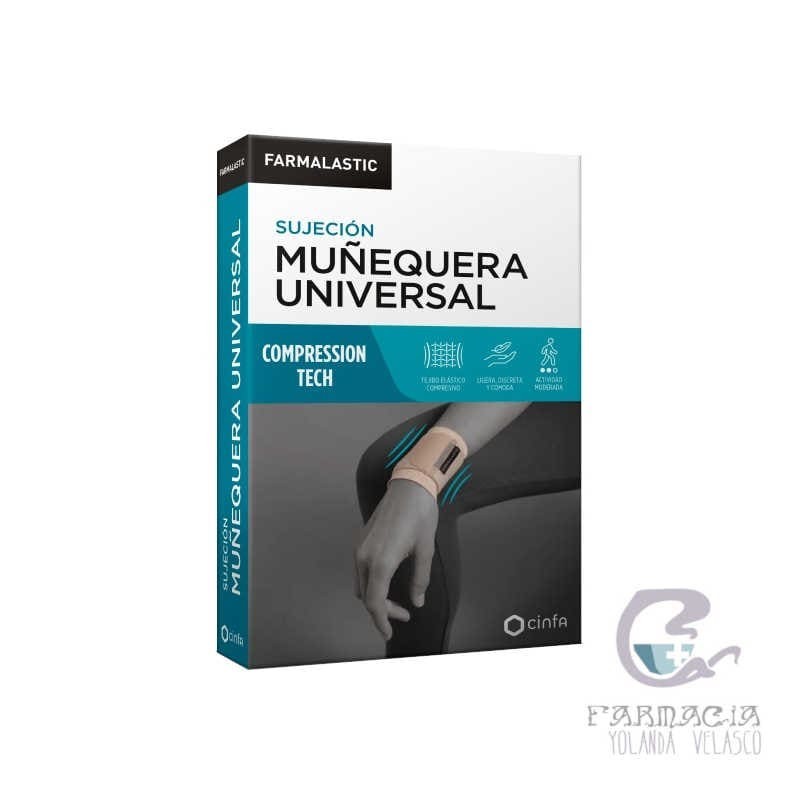 Farmalastic Muñequera Universal Compression Tech Talla Grande / Extragrande Beige