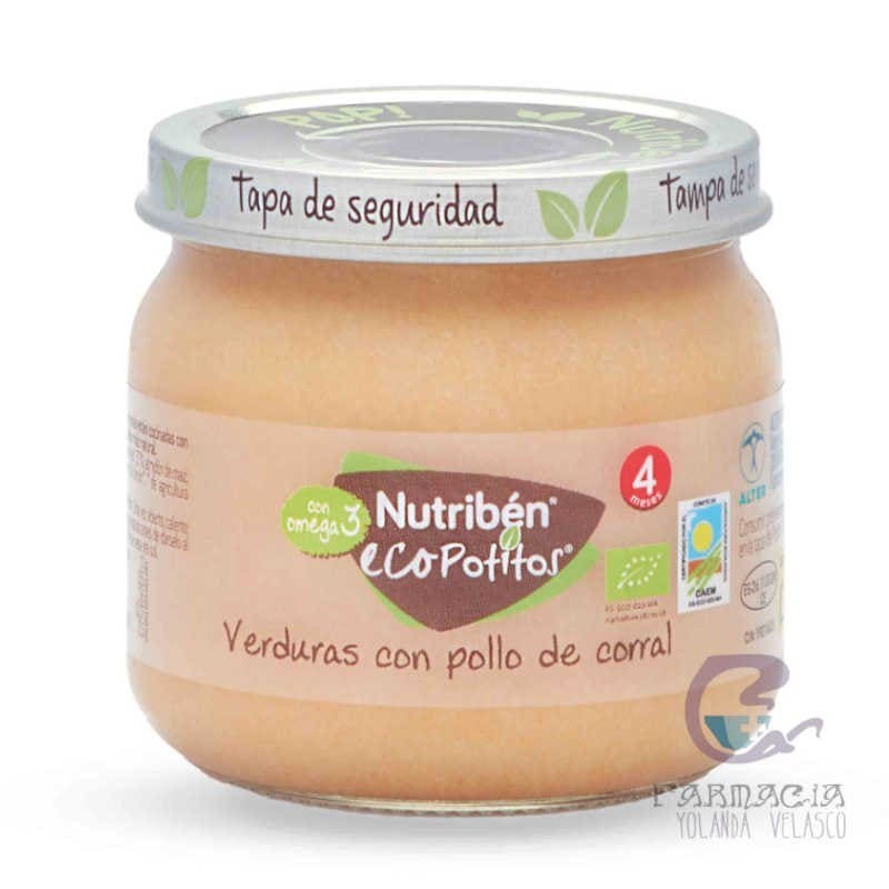 Nutriben Ecopotitos Inicio a la Carne Pollo de Corral con Verduras 120 gr