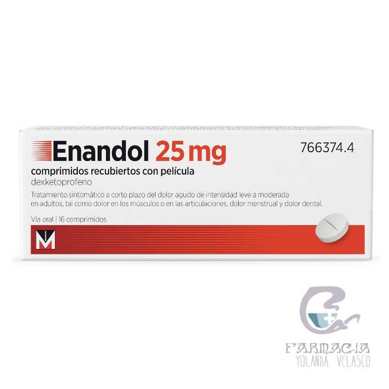 Enandol 25 mg 16 Comprimidos Recubiertos