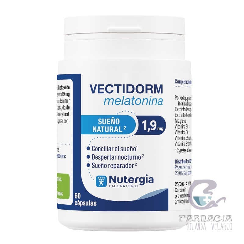 Nutergia Vectidorm Melatonina 60 Cápsulas