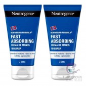 Neutrogena Crema de Manos Rápida Absorción 75 ml 2 Unidades