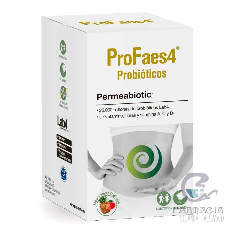 Profaes Permeabiotic 14 Sobres 6,1 gr Fruta Tropical