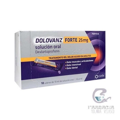 Dolovanz Forte 25 mg 10 Sobres Solución Oral