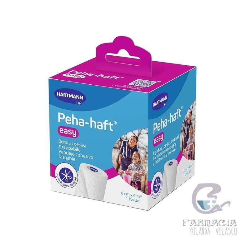 Venda Elástica Cohesiva Peha-Haft Easy White 1 unidad 4 m x 6 cm