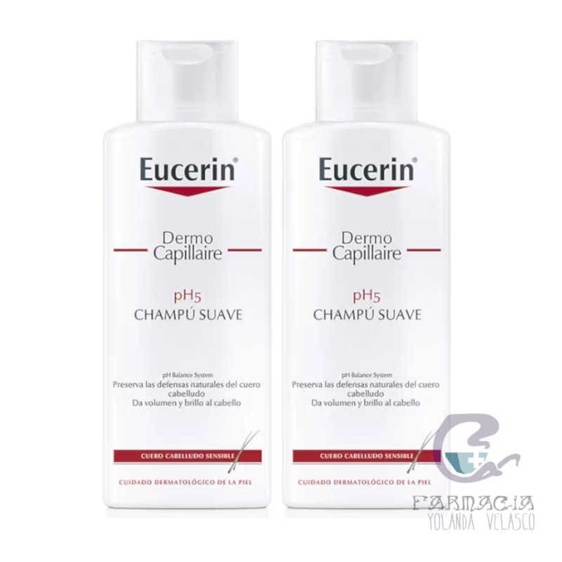 Eucerin Duplo Champú DermoCapillaire Suave 2x250 ml