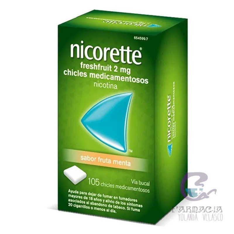 Nicorette Freshfruit 2 mg 105 Chicles