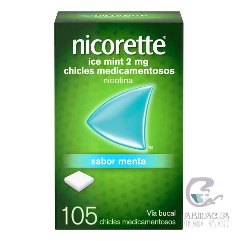 Nicorette Ice Mint 2 mg 105 Chicles