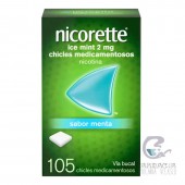 Nicorette Ice Mint 2 mg 105 Chicles