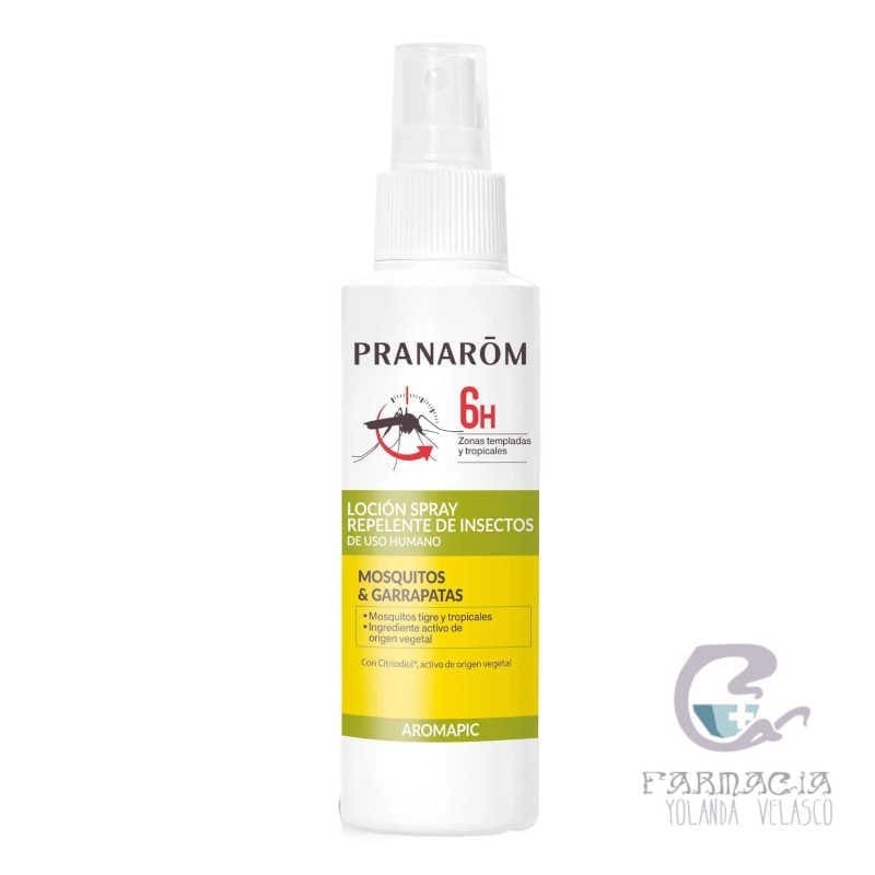 Pranarom Aromapic Loción Spray Repelente de mosquitos 75 ml